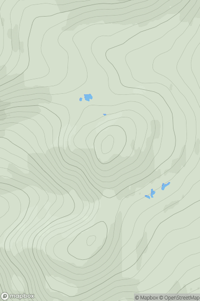 Thumbnail image for Creag Dhubh [Lochinver to Ullapool] showing contour plot for surrounding peak